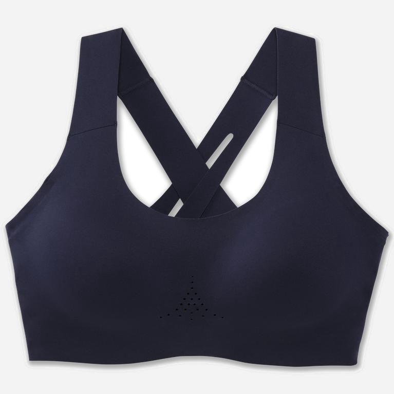 Brooks Women's Dare Crossback 2.0 Sports Running Bra Singapore - Navy (95638-CQTB)